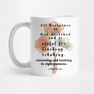 2 Timothy 3:16, Famous Bible Verse. Mug